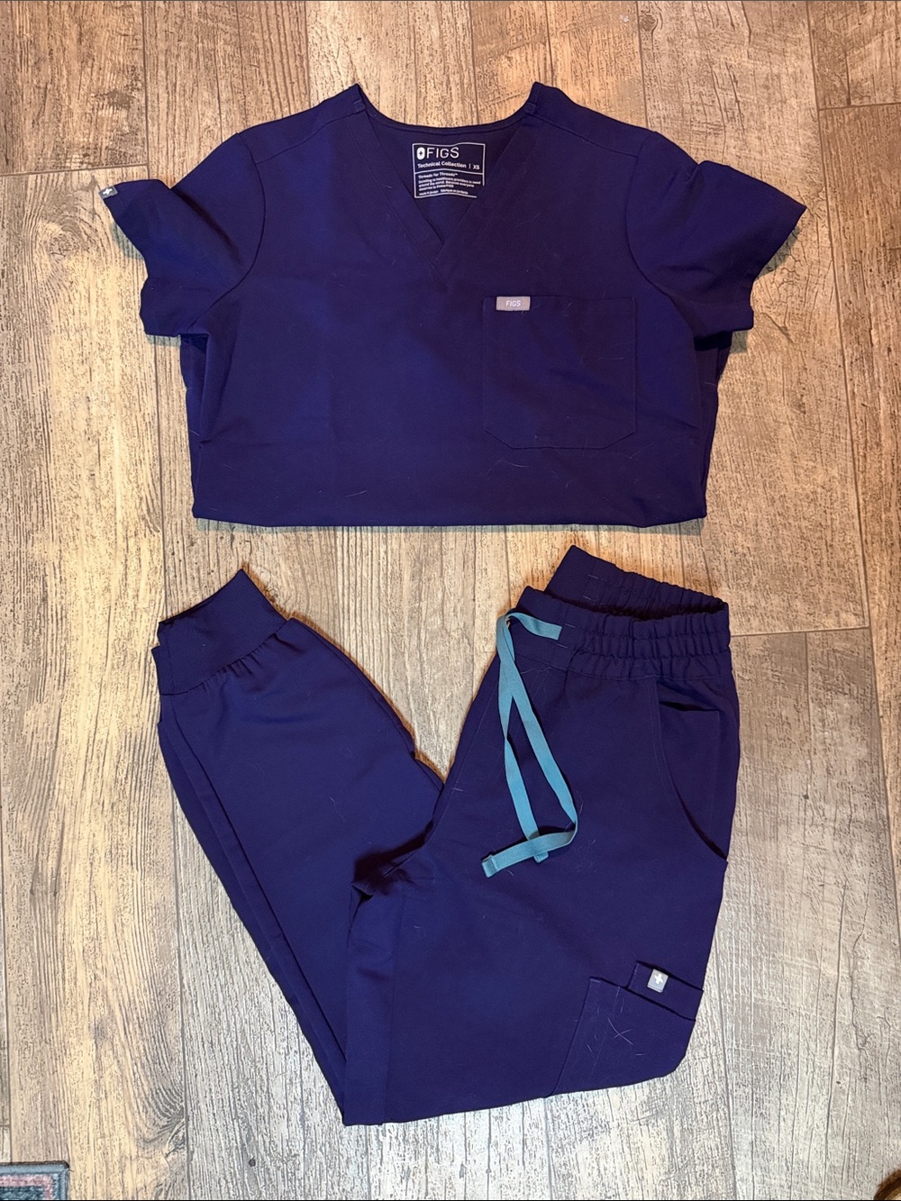 FIGS Purple Jam Two Piece Set